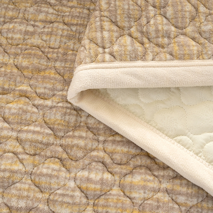 91家纺网 家纺一手货源 找家纺 冬然 2024新款牛奶绒床盖榻榻米床盖炕盖 肌理纹·咖