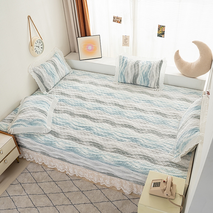 91家纺网 家纺一手货源 找家纺 冬然 2024新款牛奶绒床盖榻榻米床盖炕盖 可可西里