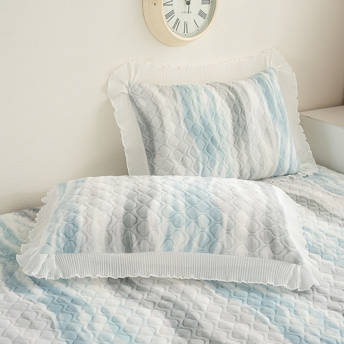 91家纺网 家纺一手货源 找家纺 冬然 2024新款牛奶绒床盖榻榻米床盖炕盖 可可西里