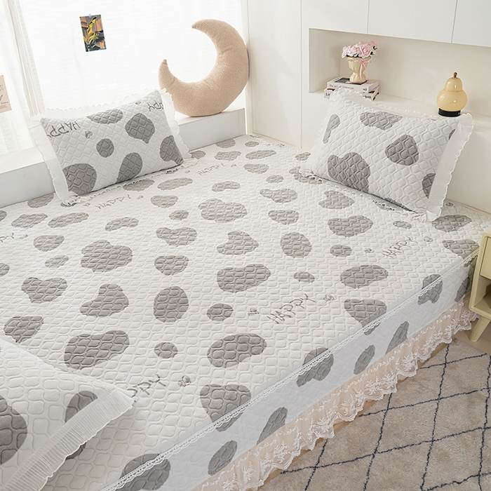 91家纺网 家纺一手货源 找家纺 冬然 2024新款牛奶绒床盖榻榻米床盖炕盖 奶油布丁