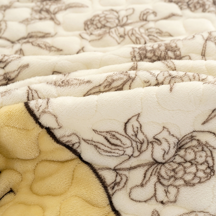 91家纺网 家纺一手货源 找家纺 冬然 2024新款牛奶绒床盖榻榻米床盖炕盖 水墨清风