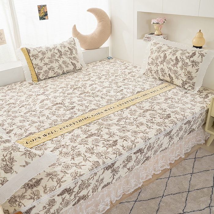 91家纺网 家纺一手货源 找家纺 冬然 2024新款牛奶绒床盖榻榻米床盖炕盖 水墨清风