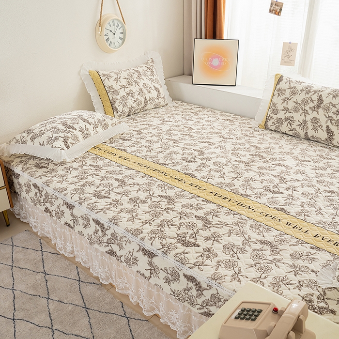 91家纺网 家纺一手货源 找家纺 冬然 2024新款牛奶绒床盖榻榻米床盖炕盖 水墨清风