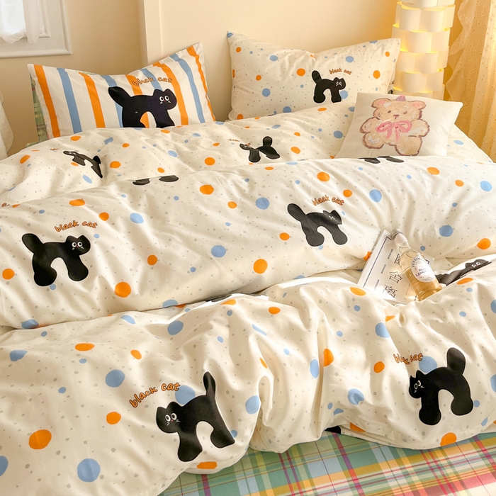 91家纺网 家纺一手货源 找家纺 （总）耀悦家纺 2025新款A类大版枕套混搭卡通纯棉四件套