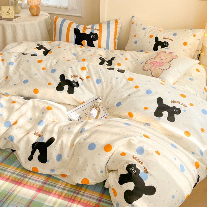 91家纺网 家纺一手货源 找家纺 （总）耀悦家纺 2025新款A类大版枕套混搭卡通纯棉四件套