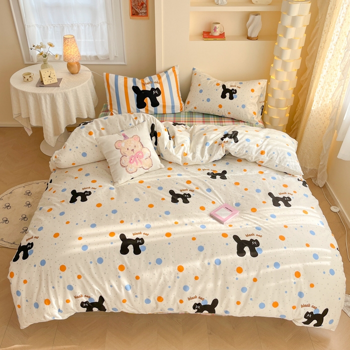 91家纺网 家纺一手货源 找家纺 （总）耀悦家纺 2025新款A类大版枕套混搭卡通纯棉四件套