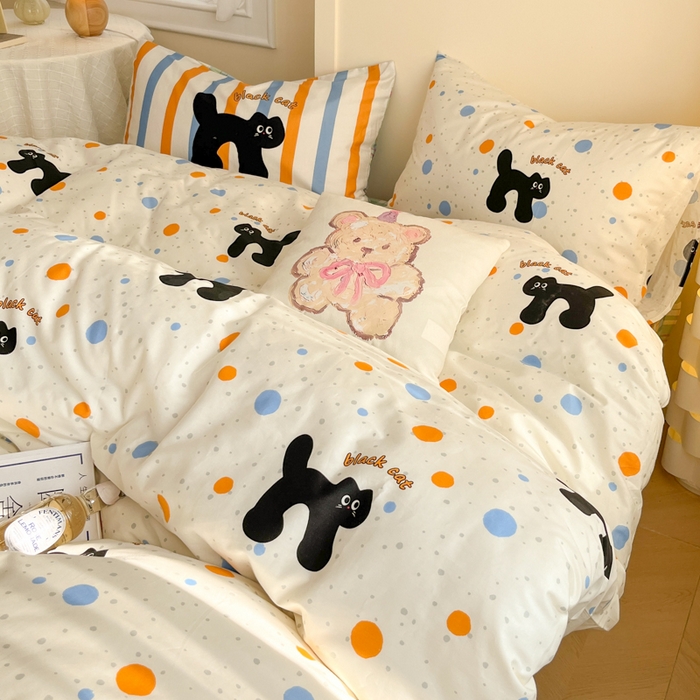 91家纺网 家纺一手货源 找家纺 （总）耀悦家纺 2025新款A类大版枕套混搭卡通纯棉四件套