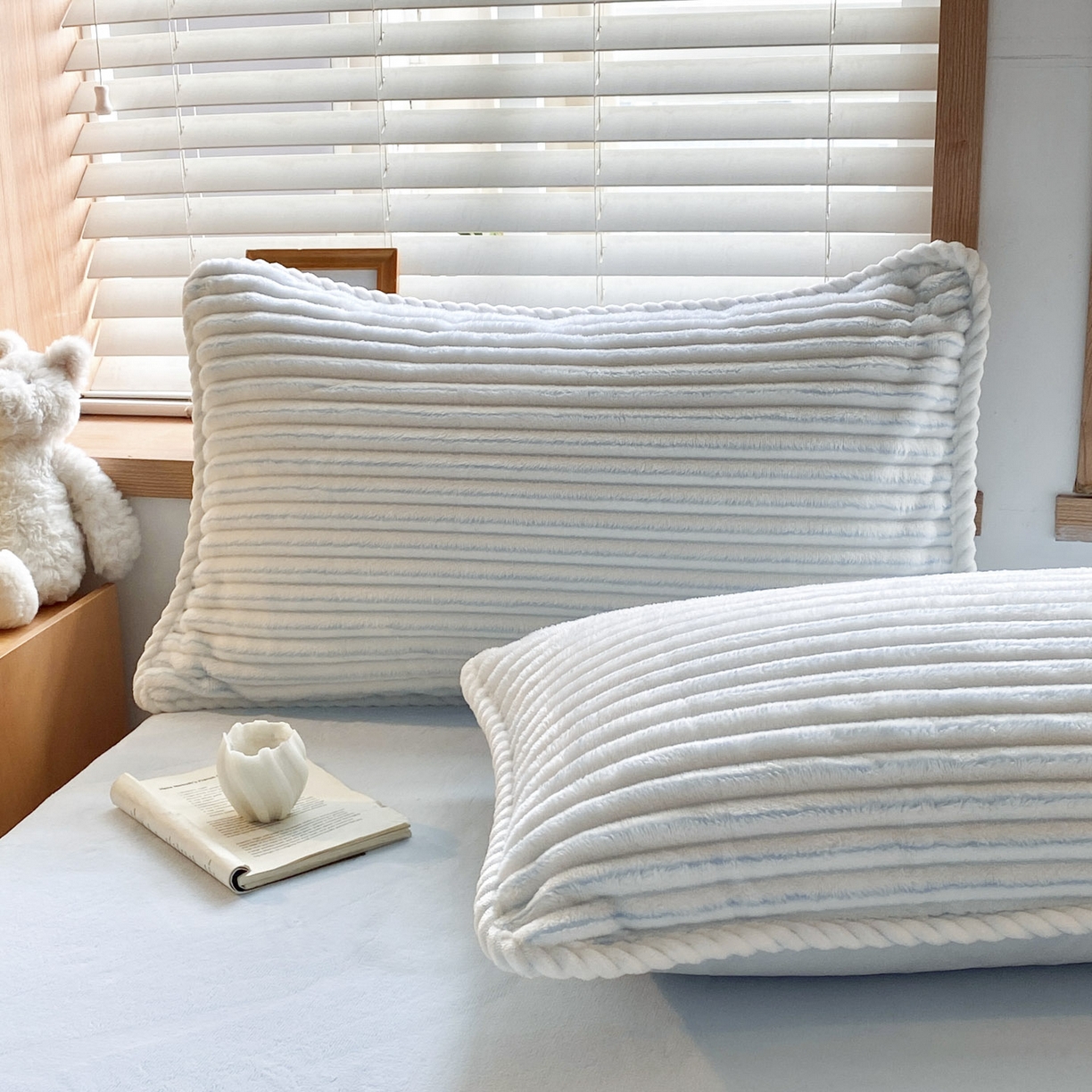 91家纺网 家纺一手货源 找家纺 （总）小叮当家纺仓储工厂店 2025新款阳离子抽条四件套