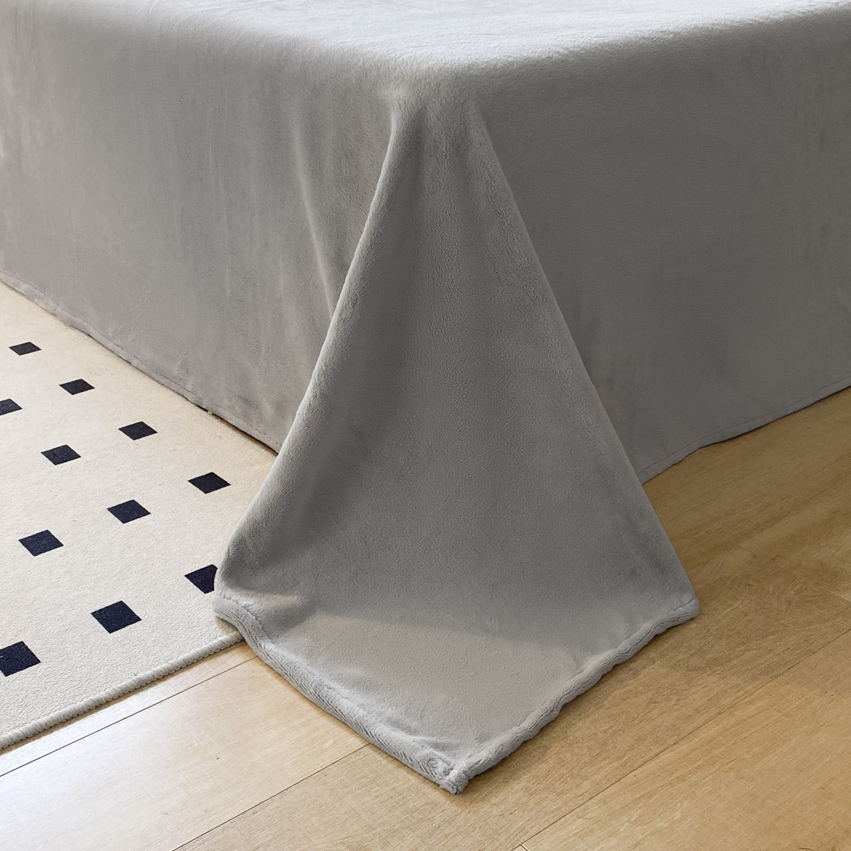 91家纺网 家纺一手货源 找家纺 小叮当家纺仓储工厂店 2025新款阳离子抽条四件套 阳离子抽条-浅灰