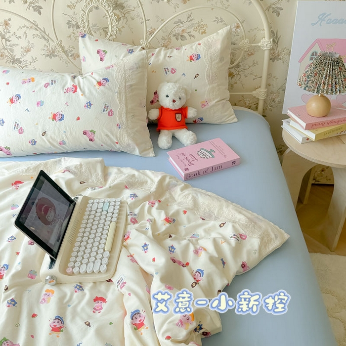 澜妃 2025新款糯叽叽水洗棉全棉蕾丝花边-艾意系列 艾意-小新控