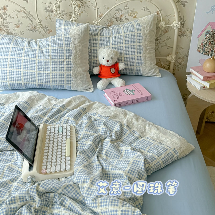 澜妃 2025新款糯叽叽水洗棉全棉蕾丝花边-艾意系列 艾意-圆珠笔