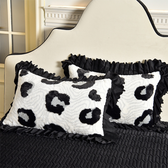 91家纺网 家纺一手货源 找家纺 茉保家纺 2025新款9.5斤秋冬保暖牛奶绒印花兔毛绒四件套 晕雅墨