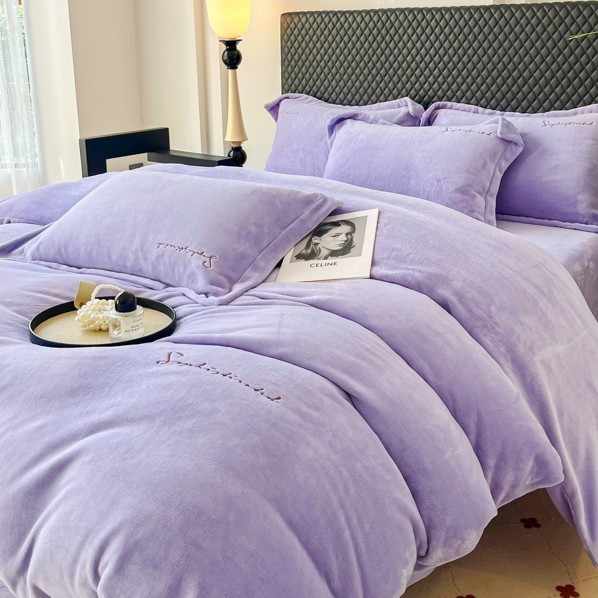 91家纺网 家纺一手货源 找家纺 （总）庭笙 2025新款羊呢绒牛奶绒贝壳针毛毯