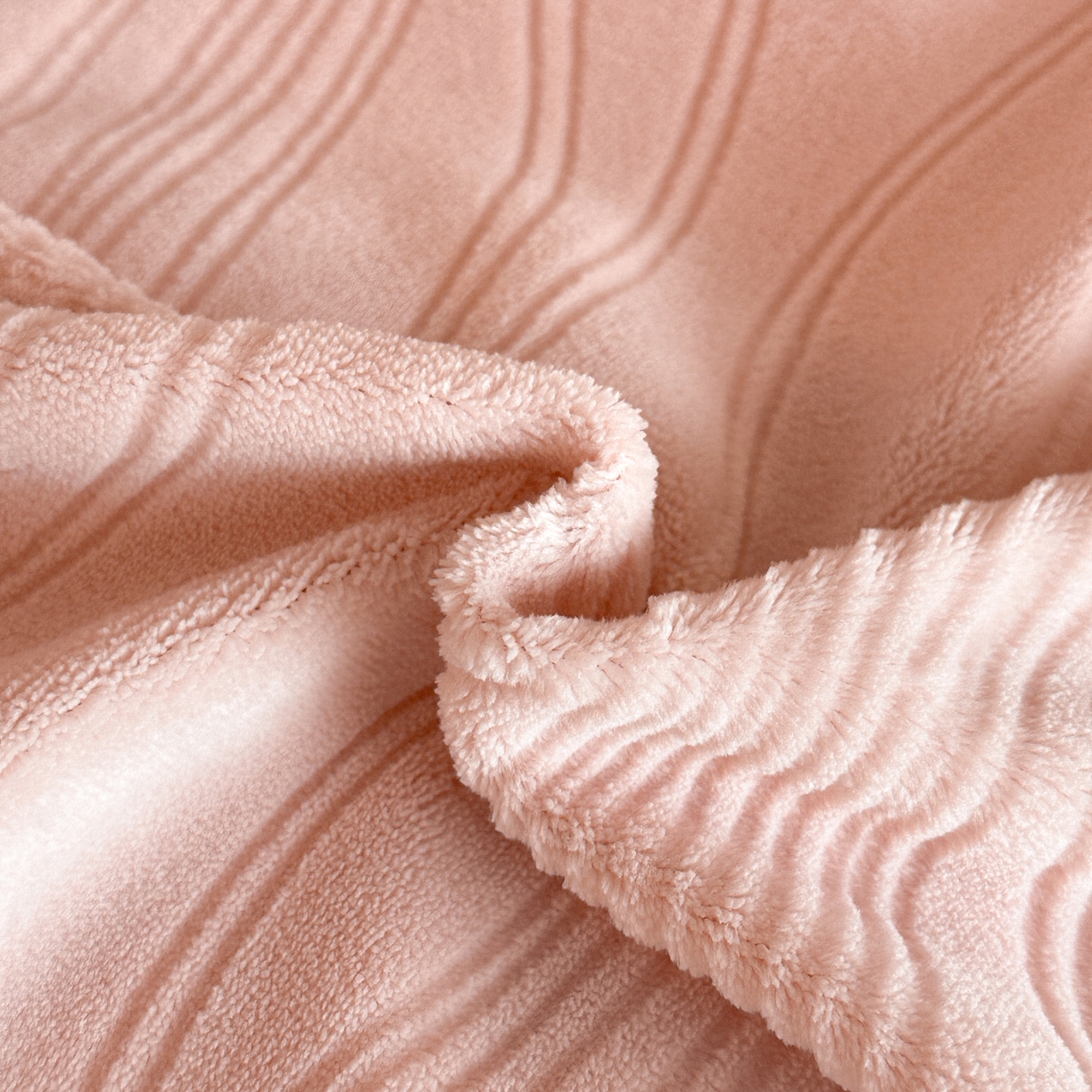 91家纺网 家纺一手货源 找家纺 小叮当家纺仓储工厂店 2025新款AB版烂花牛奶绒四件套 烂花-桃粉