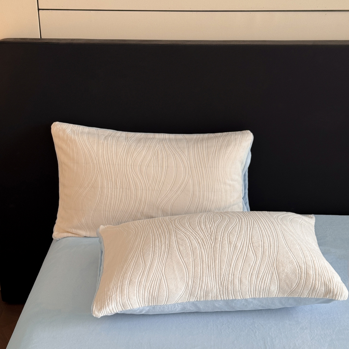 91家纺网 家纺一手货源 找家纺 小叮当家纺仓储工厂店 2025新款AB版烂花牛奶绒四件套 烂花-米蓝