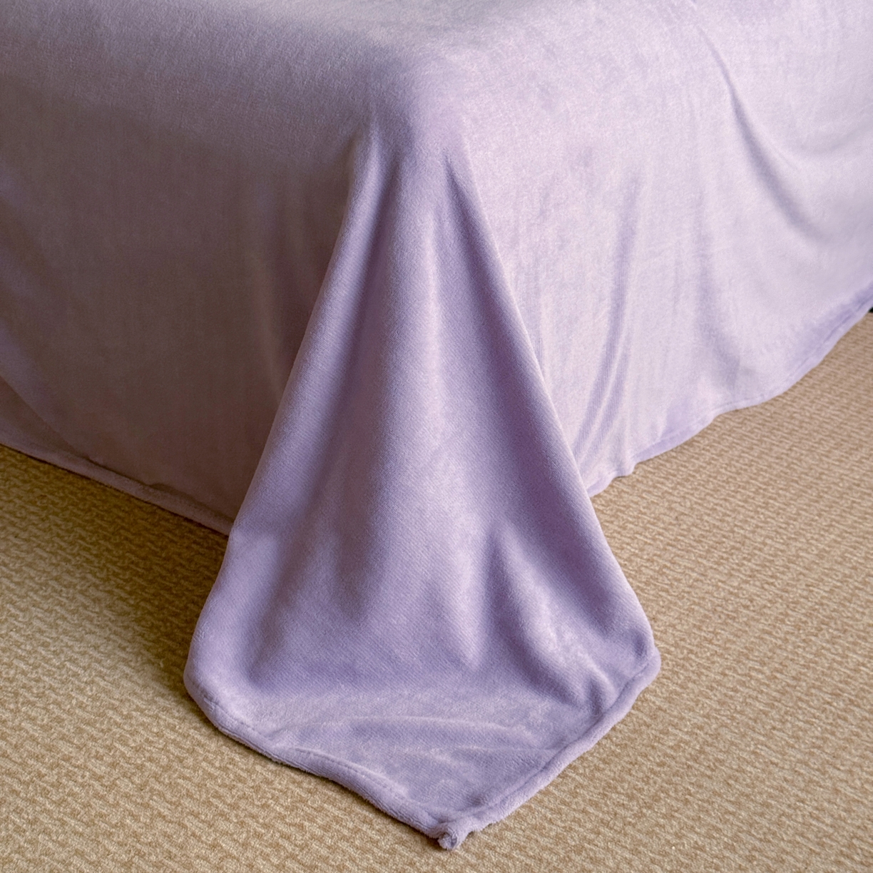 91家纺网 家纺一手货源 找家纺 小叮当家纺仓储工厂店 2025新款AB版烂花牛奶绒四件套 烂花-黄紫