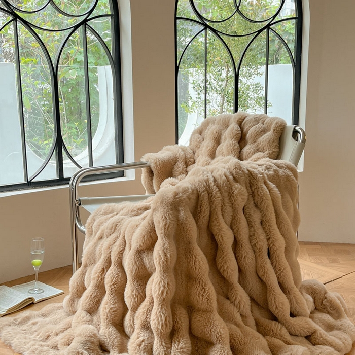 91家纺网 家纺一手货源 找家纺 小叮当家纺仓储工厂店 2025新款高克重大牛奶绒被套毯毛毯盖毯毯子 浅咖