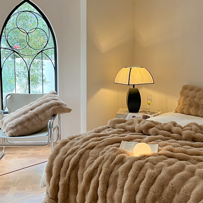 91家纺网 家纺一手货源 找家纺 小叮当家纺仓储工厂店 2025新款高克重大牛奶绒被套毯毛毯盖毯毯子 浅咖