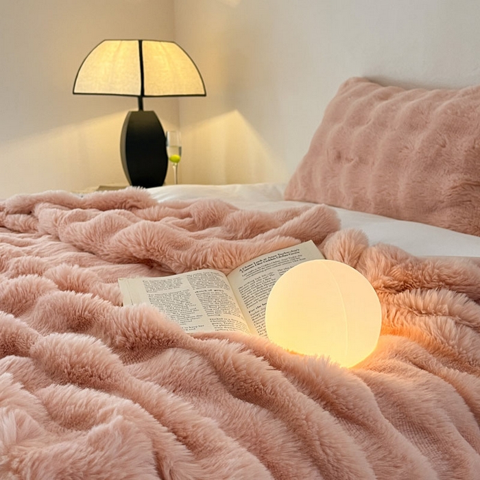 91家纺网 家纺一手货源 找家纺 小叮当家纺仓储工厂店 2025新款高克重大牛奶绒被套毯毛毯盖毯毯子 豆沙