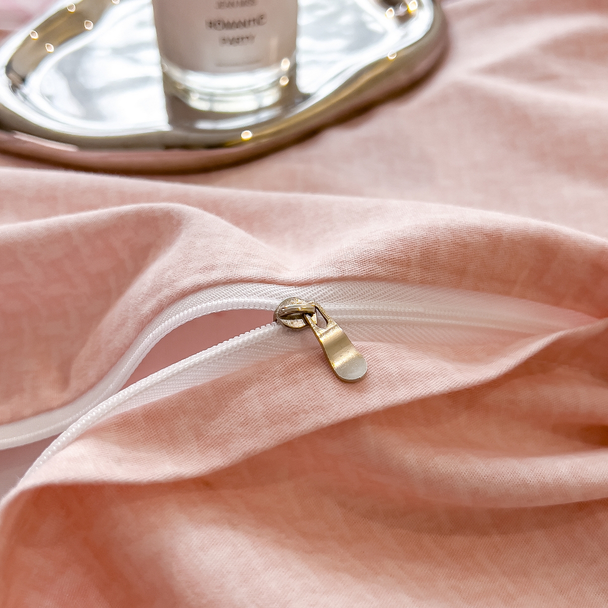 91家纺网 家纺一手货源 找家纺 芃成家纺 2025新款A类加厚天丝棉磨毛花卉四件套 时光花影