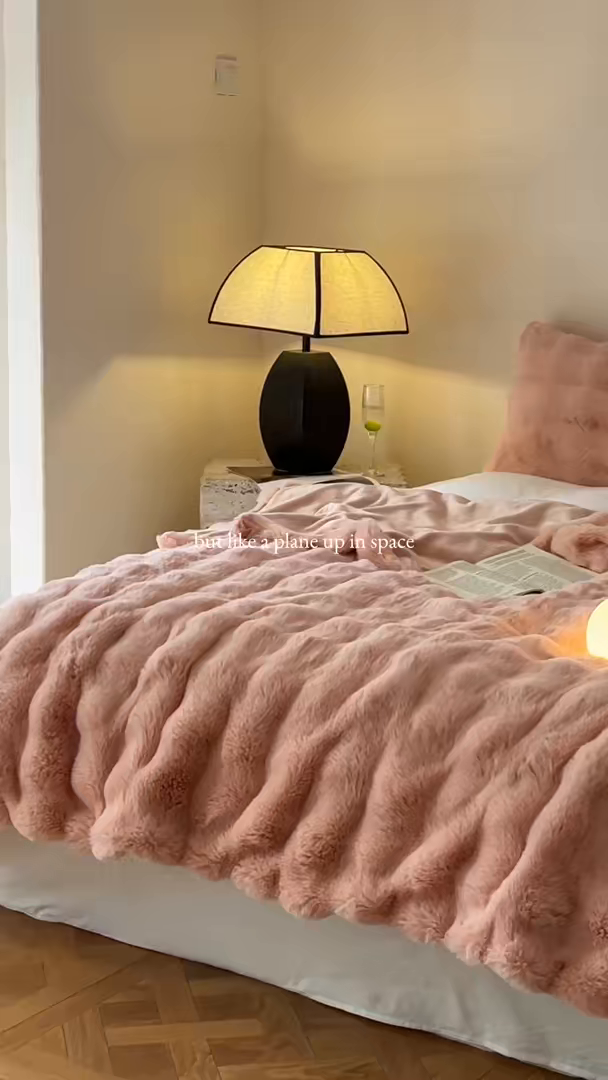 91家纺网 家纺一手货源 找家纺 小叮当家纺仓储工厂店 2025新款高克重大牛奶绒被套毯毛毯盖毯毯子 豆沙