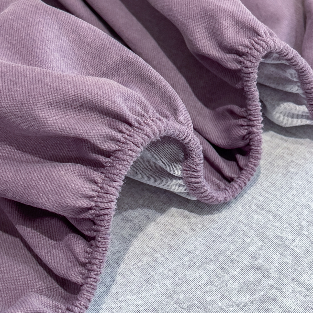 91家纺网 家纺一手货源 找家纺 芃成家纺 2025新款原棉生态磨毛单床笠 罗兰紫