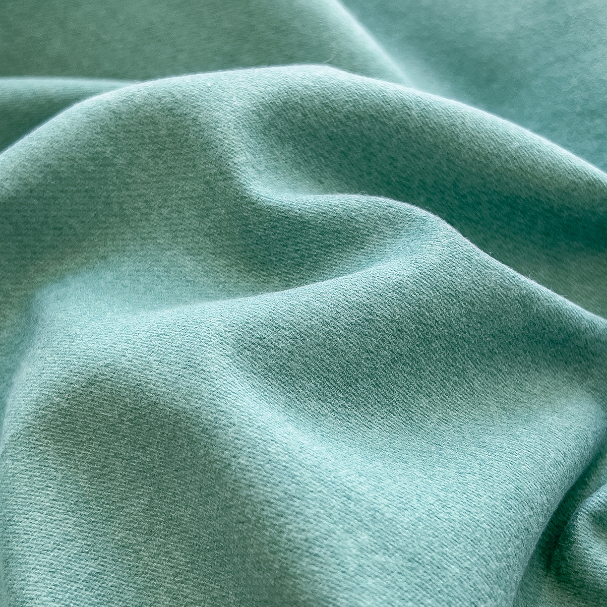 91家纺网 家纺一手货源 找家纺 芃成家纺 2025新款原棉生态磨毛单床笠 墨染绿