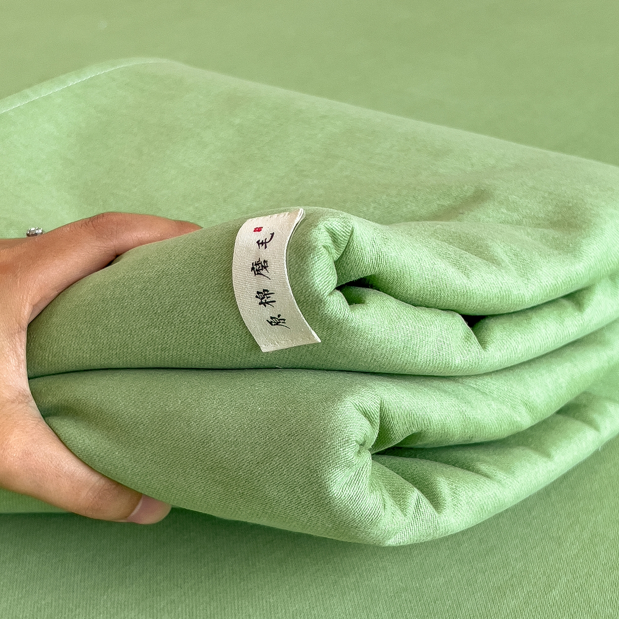 91家纺网 家纺一手货源 找家纺 （总）芃成家纺 2025新款原棉生态磨毛单床笠