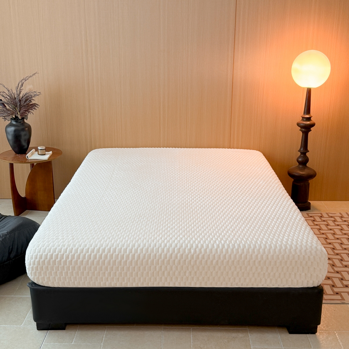 91家纺网 家纺一手货源 找家纺 小叮当家纺仓储工厂店 2025新款豆豆绒纯色单床笠系列床笠单件（跨境可供） 豆豆绒-床笠米白