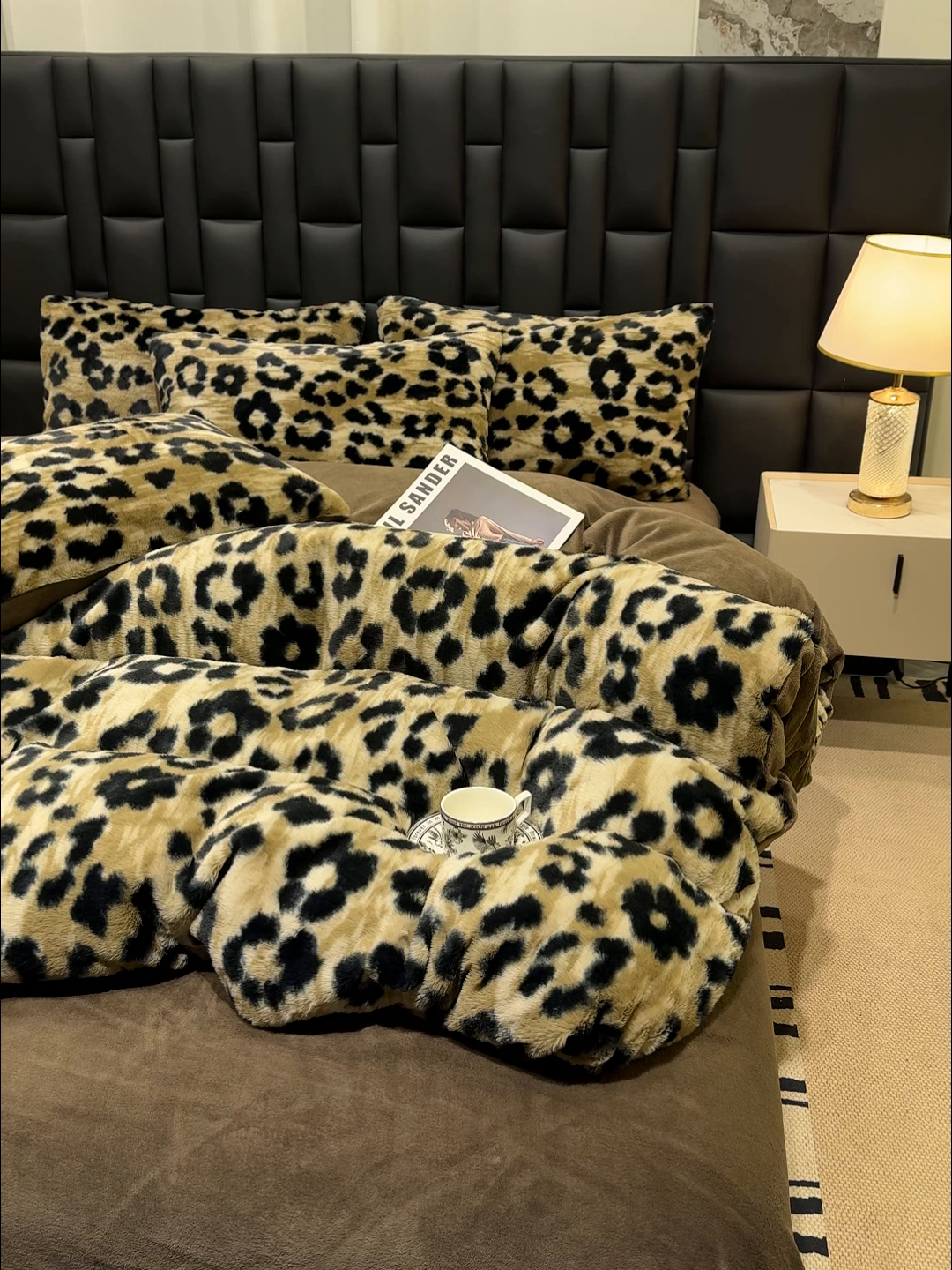 91家纺网 家纺一手货源 找家纺 （总）元禾家纺 2025新款法式美拉德高克重兔毛床盖款四件套兔毛简单款