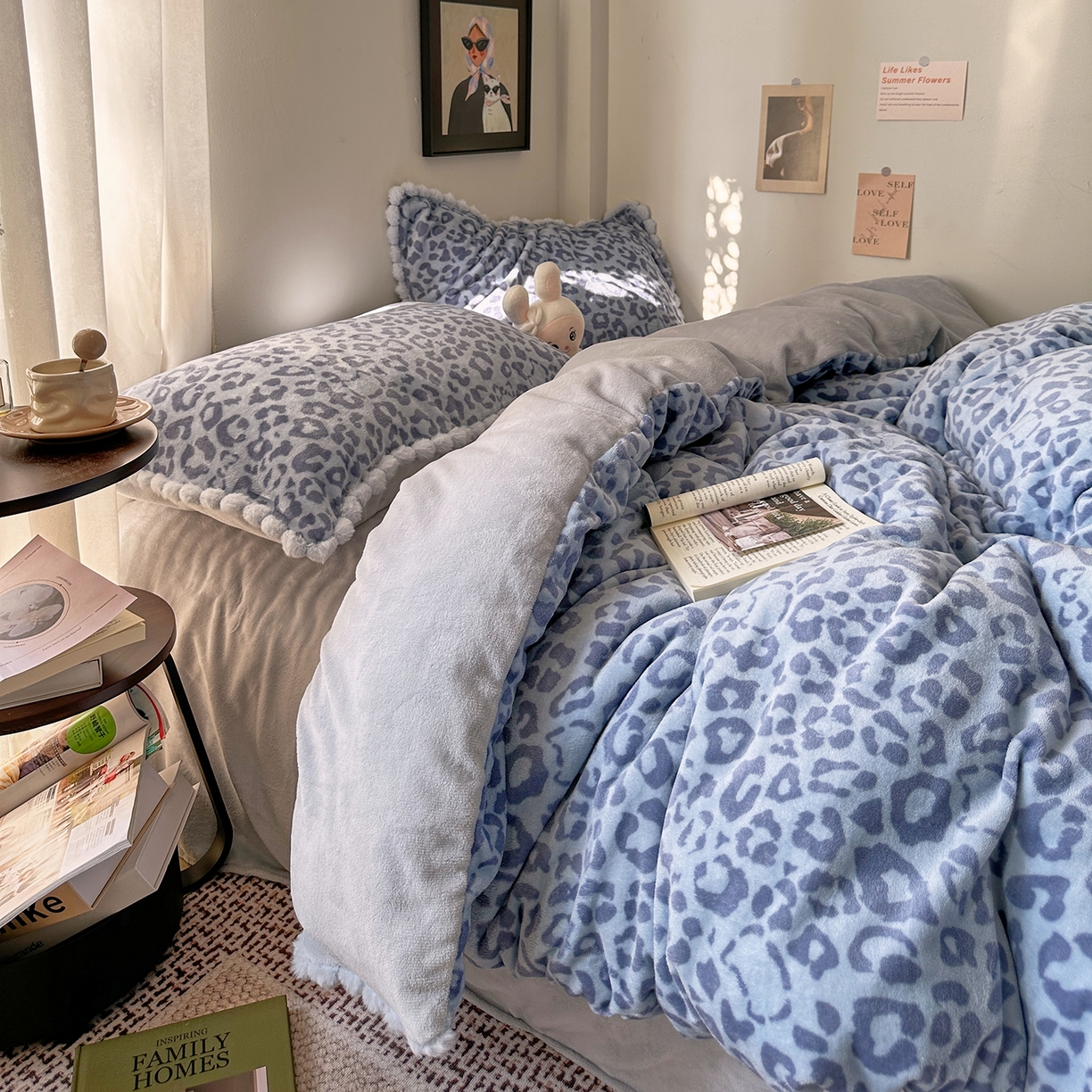 91家纺网 家纺一手货源 找家纺 （总）艾咪-Amy ntmy 2025新款毛球款法式少女风牛奶绒四件套