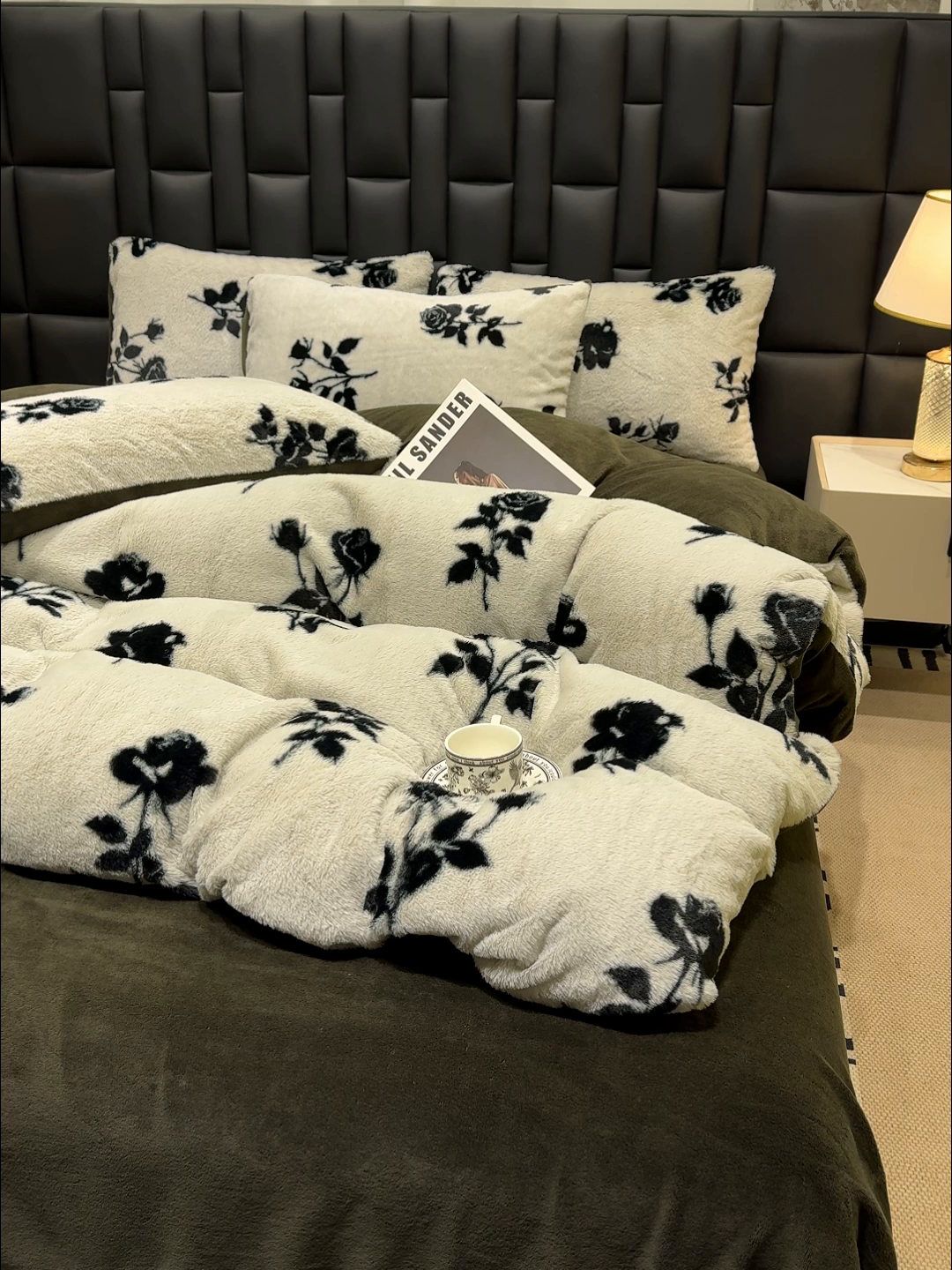 91家纺网 家纺一手货源 找家纺 （总）元禾家纺 2025新款法式美拉德高克重兔毛床盖款四件套兔毛简单款