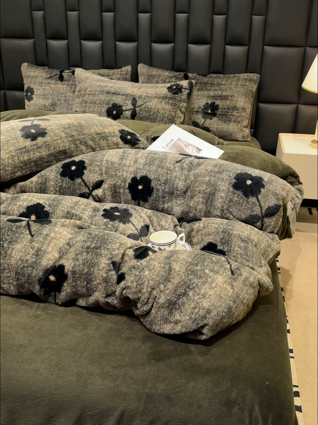 91家纺网 家纺一手货源 找家纺 （总）元禾家纺 2025新款法式美拉德高克重兔毛床盖款四件套兔毛简单款