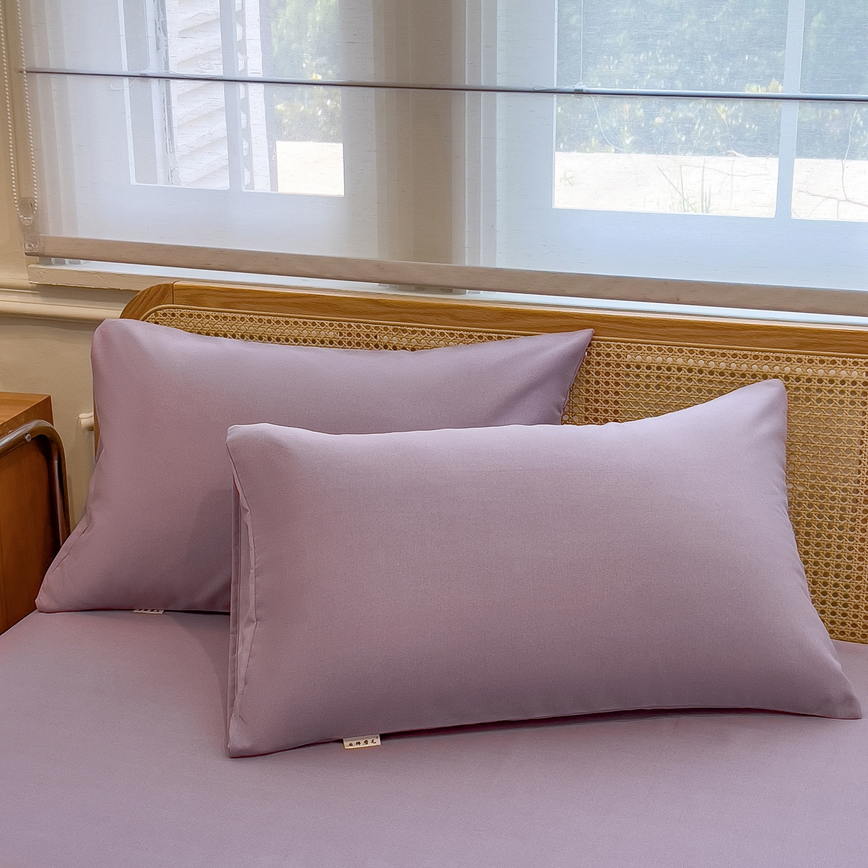 91家纺网 家纺一手货源 找家纺 芃成家纺 2025新款原棉生态磨毛单床单 香芋紫