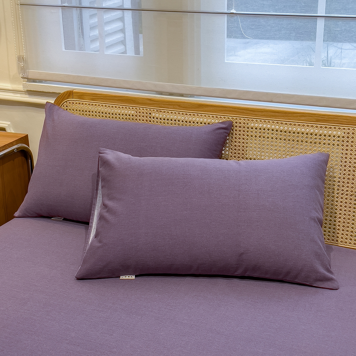 91家纺网 家纺一手货源 找家纺 芃成家纺 2025新款原棉生态磨毛单床单 罗兰紫