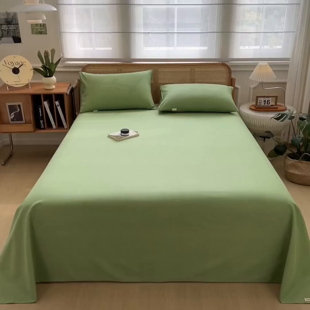 91家纺网 家纺一手货源 找家纺 （总）芃成家纺 2025新款原棉生态磨毛单床单