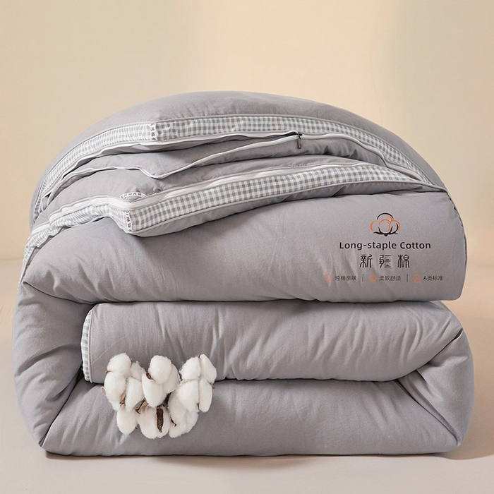 91家纺网 家纺一手货源 找家纺 （总）思雅庭 2025新款100%新疆棉花被二合一子母被立体边冬被被子被芯