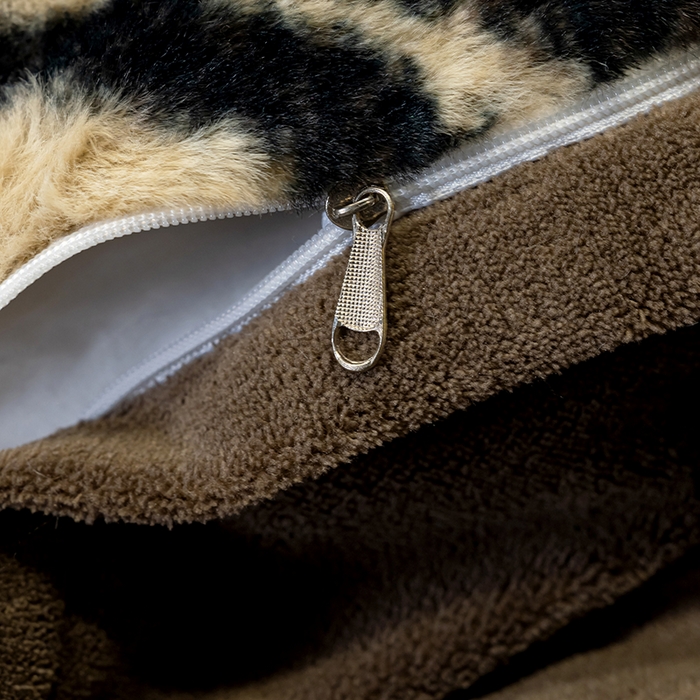 91家纺网 家纺一手货源 找家纺 元禾家纺 2025新款法式美拉德高克重兔毛床盖款四件套兔毛简单款 虎纹