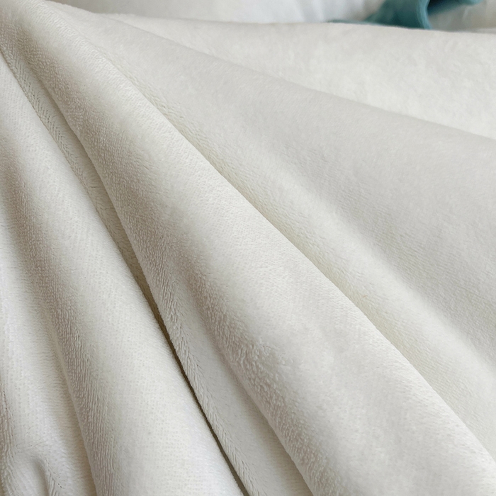 91家纺网 家纺一手货源 找家纺 茉保家纺 2025新款高克重9.5斤婴儿绒牛奶绒绣花夹棉床盖四件套 郁金香-白拼蓝