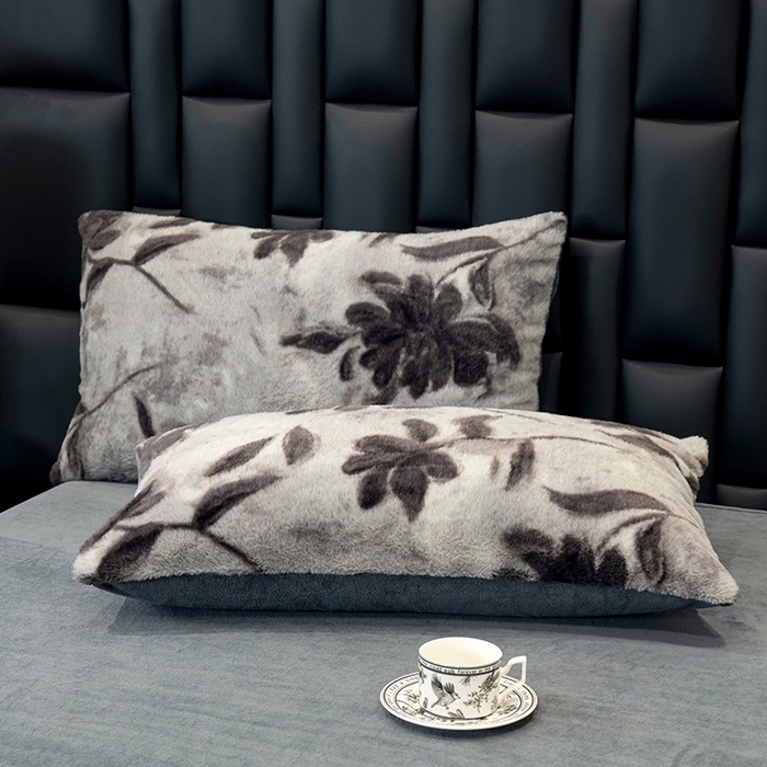 91家纺网 家纺一手货源 找家纺 元禾家纺 2025新款法式美拉德高克重兔毛床盖款四件套兔毛简单款 奥黛丽