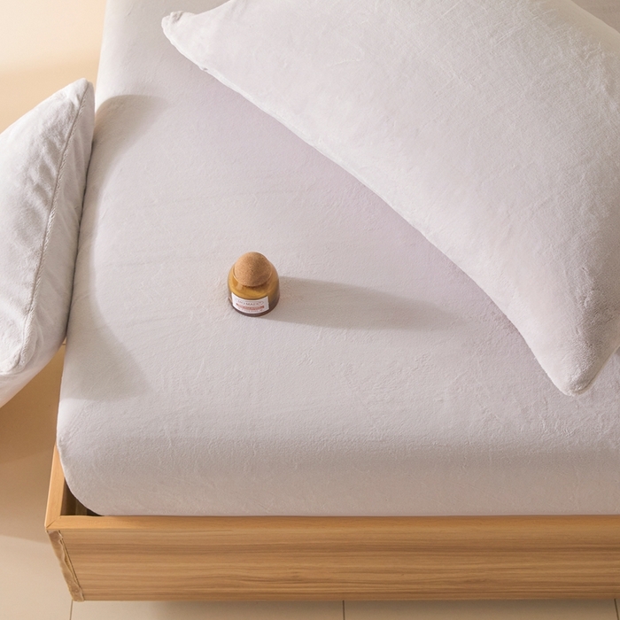 91家纺网 家纺一手货源 找家纺 小叮当家纺仓储工厂店 2025新款牛奶绒简约纯色单床笠 床笠单件 浅米灰-cl