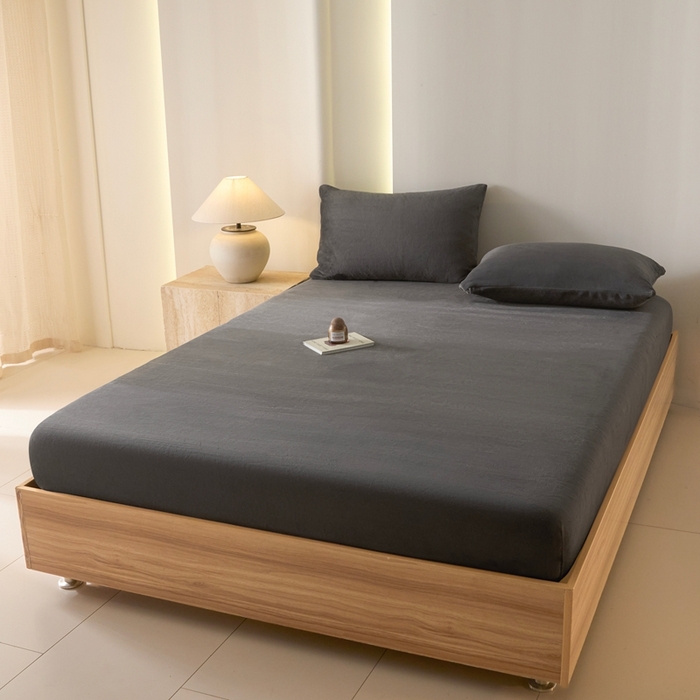 91家纺网 家纺一手货源 找家纺 小叮当家纺仓储工厂店 2025新款牛奶绒简约纯色单床笠 床笠单件 桃粉-cl