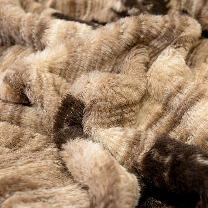 91家纺网 家纺一手货源 找家纺 元禾家纺 2025新款法式美拉德高克重兔毛床盖款四件套兔毛简单款 蝶舞咖