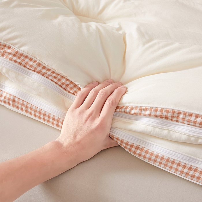 91家纺网 家纺一手货源 找家纺 （总）思雅庭 2025新款100%新疆棉花被二合一子母被立体边冬被被子被芯