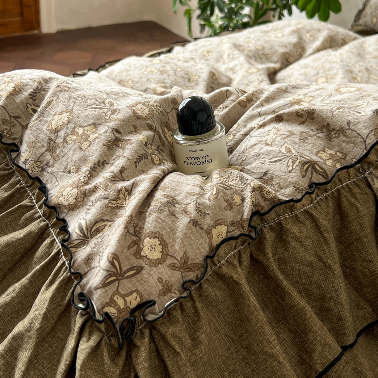 91家纺网 家纺一手货源 找家纺 （总）乐沐家纺 2025新款A类高克重亚麻复古风原麻棉麻系列四件套