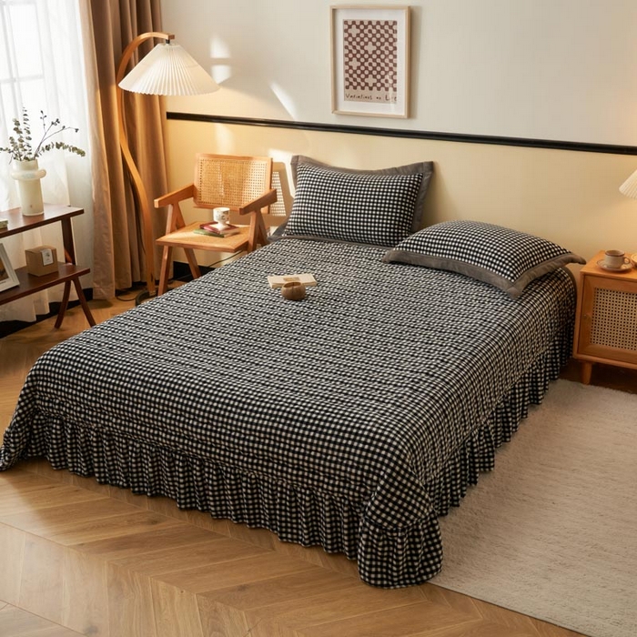 91家纺网 家纺一手货源 找家纺 （总）茉保家纺 2025新款无印风款牛奶绒床盖