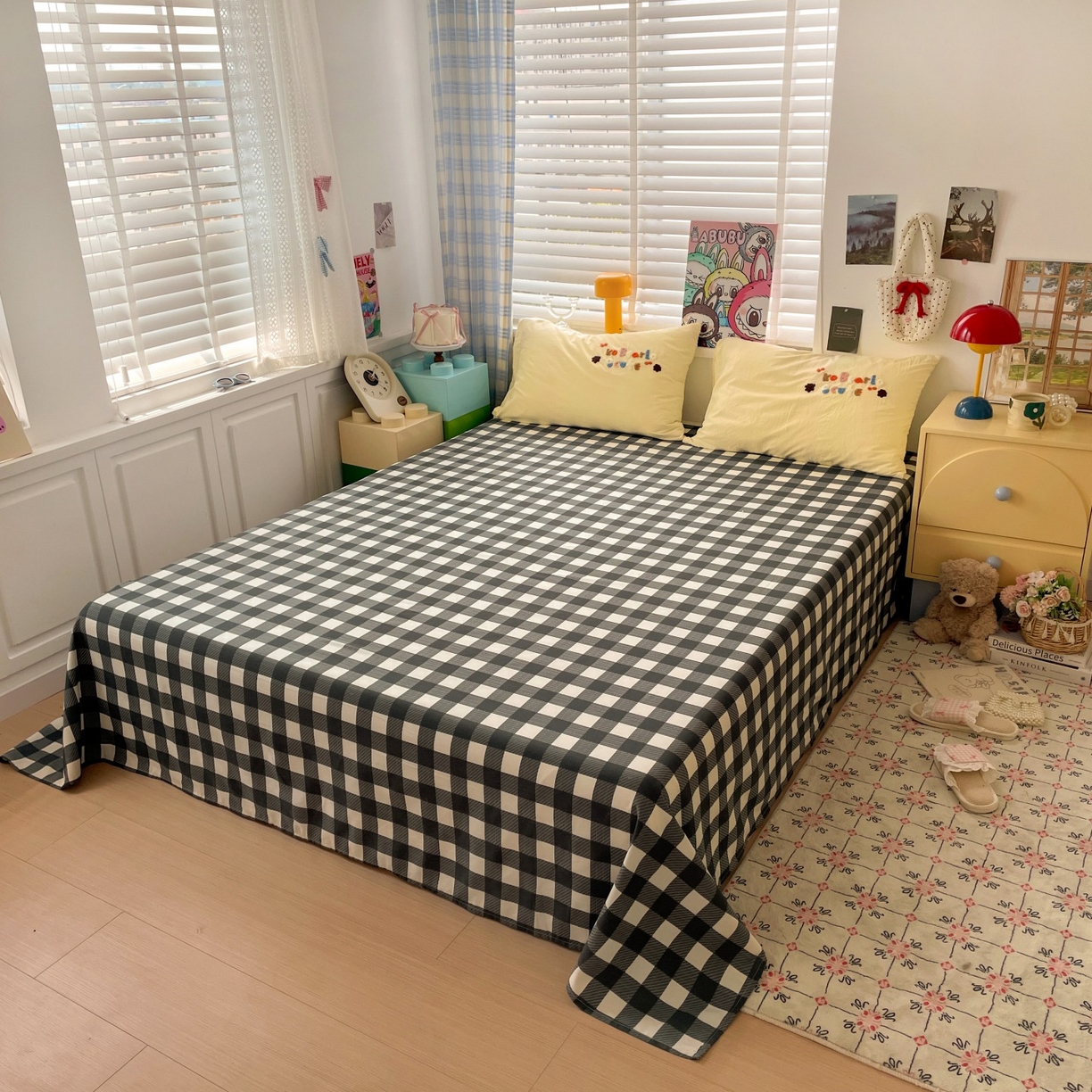 91家纺网 家纺一手货源 找家纺 凯洛奇 2025新款趴趴熊毛巾绣四件套（提供买家秀） 趴趴熊-芥末黄