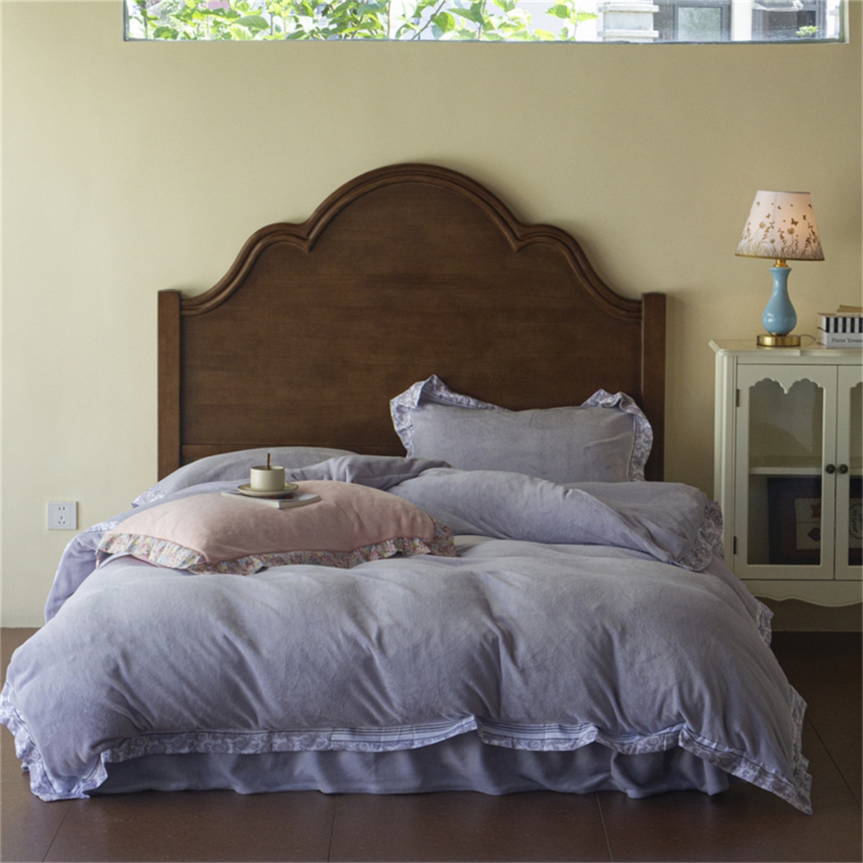 绒梦里 2025新款高克重全消光工艺款高定云绒牛奶绒四件套云柔秘境 云柔秘境-紫