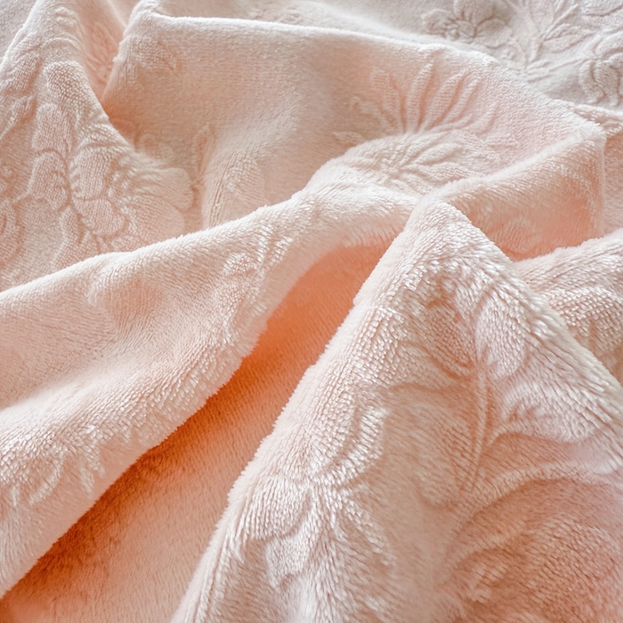 91家纺网 家纺一手货源 找家纺 锦格家纺 2024新款A类高克重牛奶绒四件套苏枚雅【玉粉】