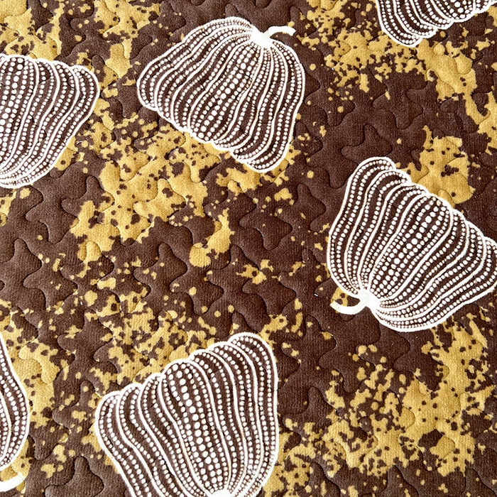 91家纺网 家纺一手货源 找家纺 晨晨家纺 2025新款牛奶绒赫本风夹棉床盖四件套 南瓜-咖